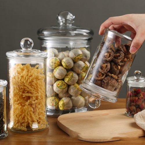 ガラス製の蓋付き密閉容器 CTP- Kitchen storage container-26