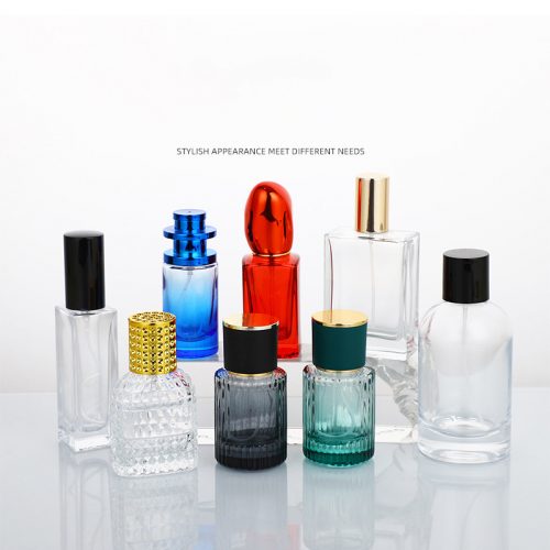 高外見レベル透明ガラスの香水瓶 CTP-Perfume Bottles-46