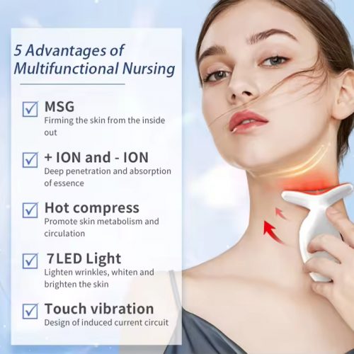 発光ダイオード顔頸部マッサージ器 CTP-beauty Tools-65