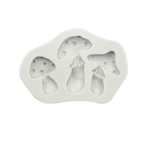 三つのキノコシリコーンモールド