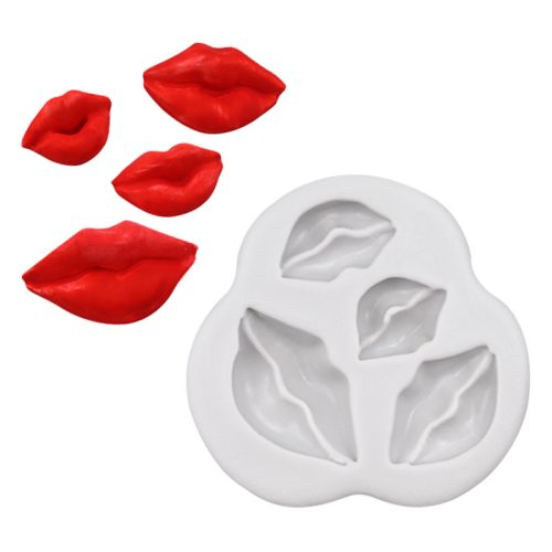 四連スパゲッティ・リップ・シリコンモールド