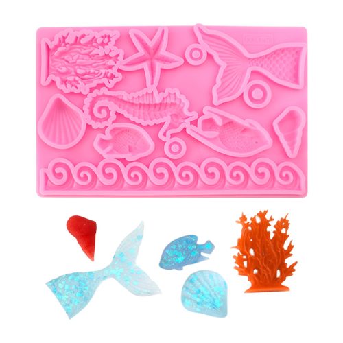 シリコン型 海馬と海藻