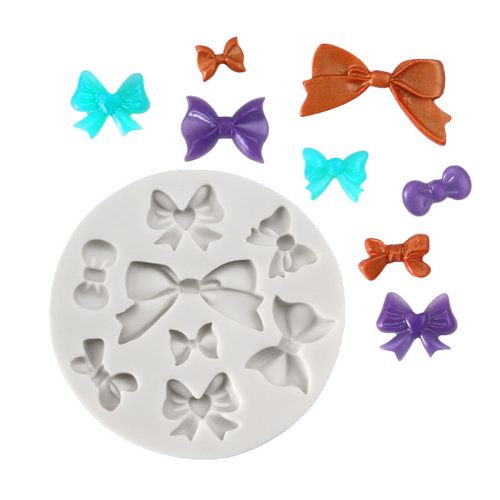 サイズ違いリボン シリコーン型 フォンダン・ケーキデコ・レジン DIY 用
