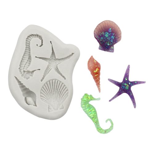 シーホース・ヒトデ シリコーン型 フォンダンチョコ・レジン DIY 用