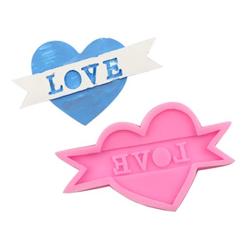ラブハート シリコーン型 フォンダン・アロマプラスター・チョコレート用