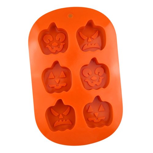 シリコンハロウィン型（カボチャ・幽霊・魔女帽6連）