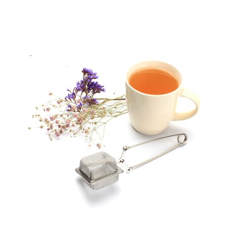 304 ステンレス方網帯線柄茶こし 泡茶器