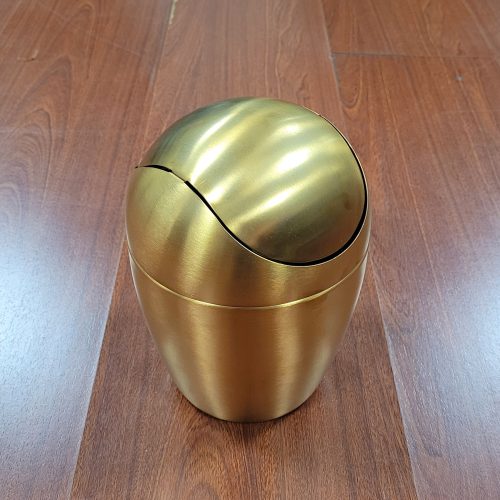 304 ステンレス 卵型卓上ダストボックス