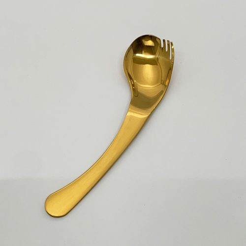 ステンレス一体型曲がりスプーンフォーク