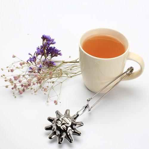 304 ステンレス太陽型柄付き茶こし 泡茶器