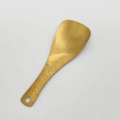 ステンレス 槌目 厚手 飯杓子