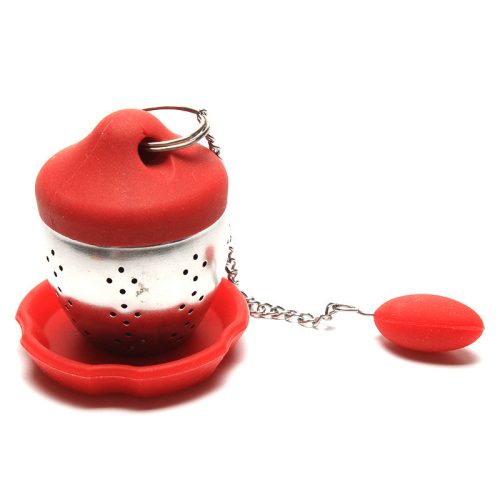 304 ステンレス 手提げ モンゴル包み型 シリコーン茶こし