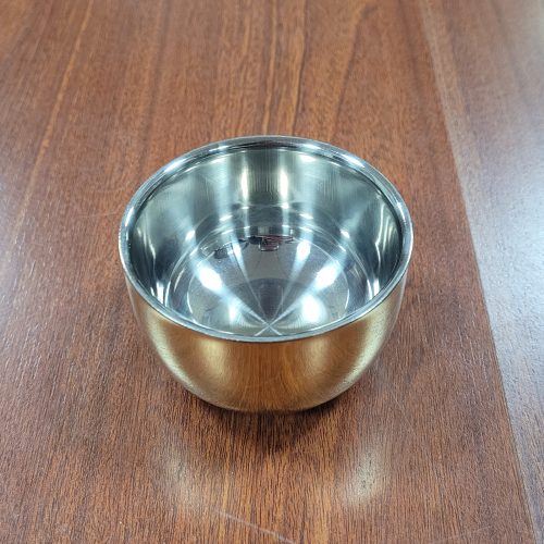 二重ステンレス 金メッキ断熱コップ