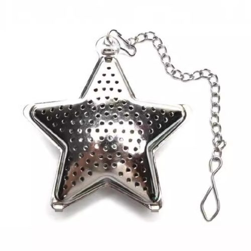 304 ステンレス星型鎖付き茶こし 泡茶器