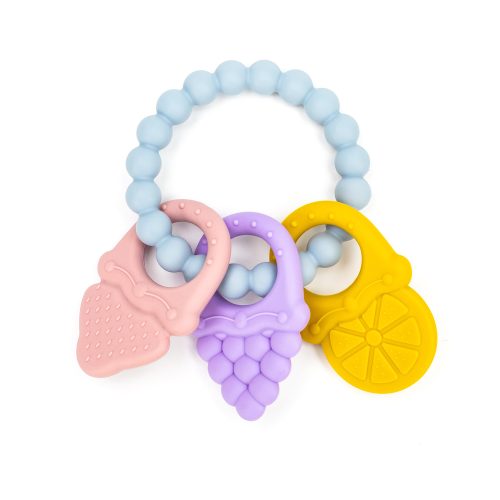 シリコン製ベビー歯がため 2-6 ヶ月小月齢用