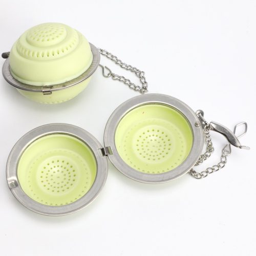 304 ステンレス 球形 シリコーン 茶こし