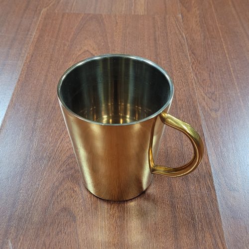 304 ステンレス 二重構造 取っ手付きコップ