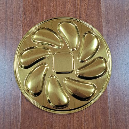 ステンレス 牡蠣皿 ソース皿付き