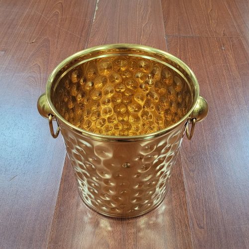 ステンレス製ハンマー目氷桶