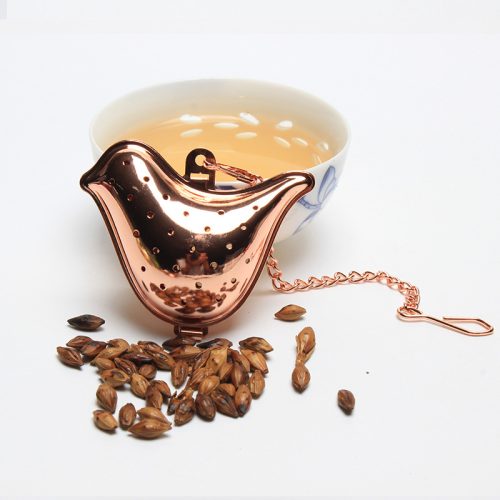 304 ステンレス金メッキ チェーン付き茶球