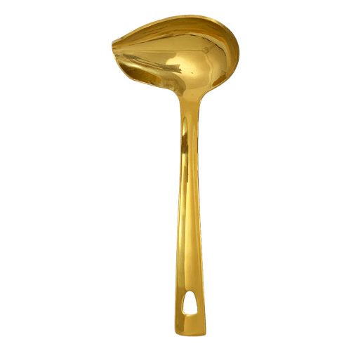 304 ステンレス 金メッキ くちばしソーススプーン
