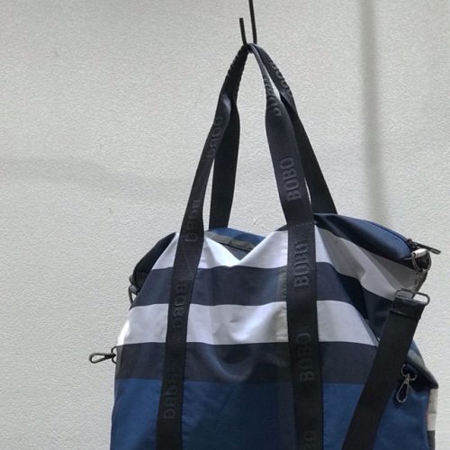 博卜 市松柄 トートバッグ 布製