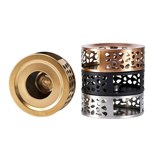 ステンレス製 ロウソク式お茶温め器