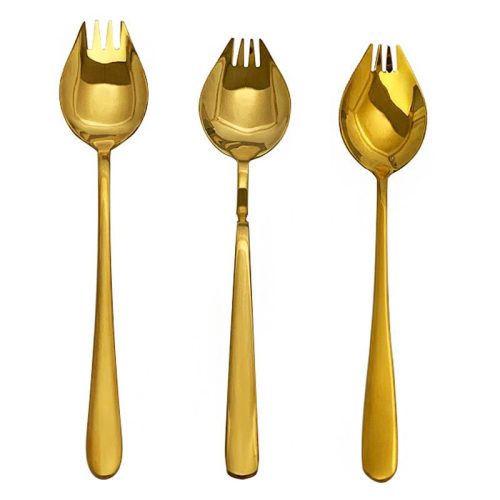 ステンレス スプーンフォーク一体型 ロングハンドルスプーン