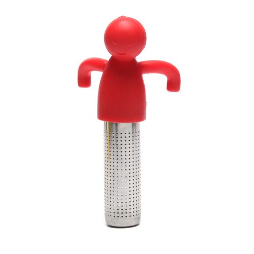 304 ステンレスシリコン小人型掛け式茶こし