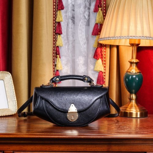 欧米レトロスエードクラウドスクエアバッグ