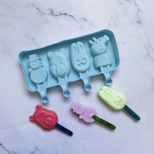 アイス型 4連（動物＆雪だるま）